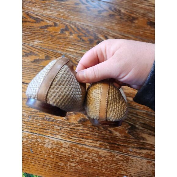 Tory Burch Caroline2 Burlap Logo Ballerina Flat, Nima sz 7 - Picture 6 of 6